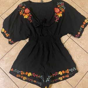 Floral summer  romper